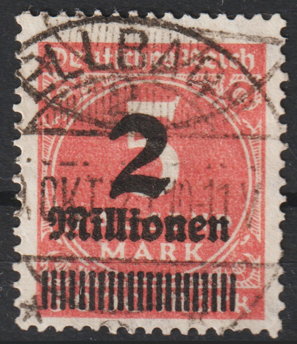 MiNr. 312 a gestempelt, geprüft    (0708)
