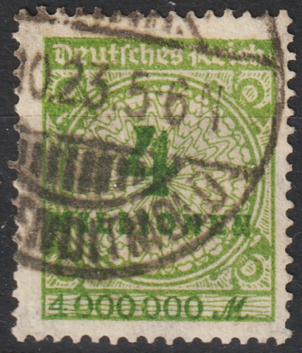 MiNr. 316 P gestempelt, geprüft    (0708)
