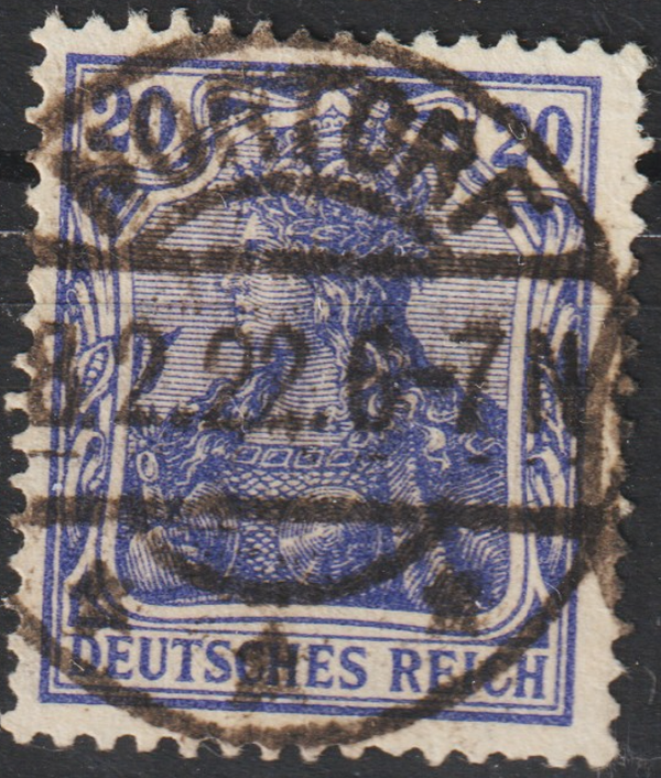 MiNr. 87 IId gestempelt, geprüft  (0708)