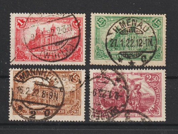 MiNr. A 113-115 gestempelt, geprüft  (0708)