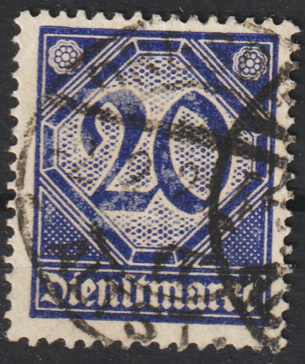 MiNr. D 26 gestempelt, geprüft    (0708)