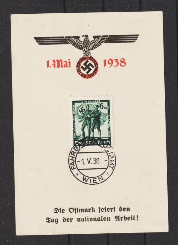 MiNr. 663 Stempel:  FAHRBARES POSTAMT WIEN  1.5.38   (0713)