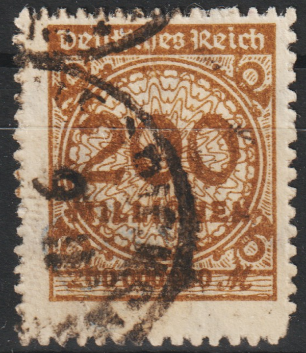 MiNr. 323 B gestempelt, geprüft  (0725)