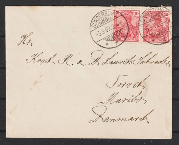 MiNr. 56 MeF, SONDERBURG 5.3.02  (0730)