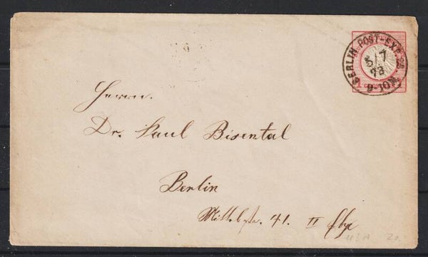 Ganzsache U 5 IA  KBHW 489, BERLIN POST EXR. 23  5.7.73  (0733)