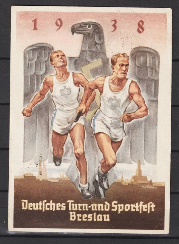 Propaganda Karte Deutsches Turn und Sportfest Breslau 1938 (0741)