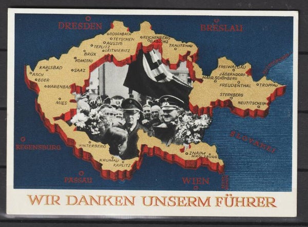 Propaganda Karte “Wir danken unserem Führer”  (0742)