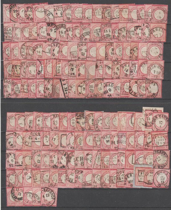 167 mal MiNr. 4 + 19 gestempelt (0749)