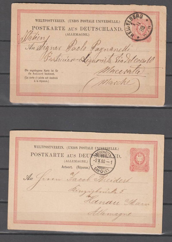 Ganzsachen Postkarte P 9 F + A (0751)