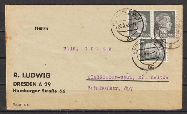 MiNr. 781 MeF, portogerechter Drucksache  (0754)