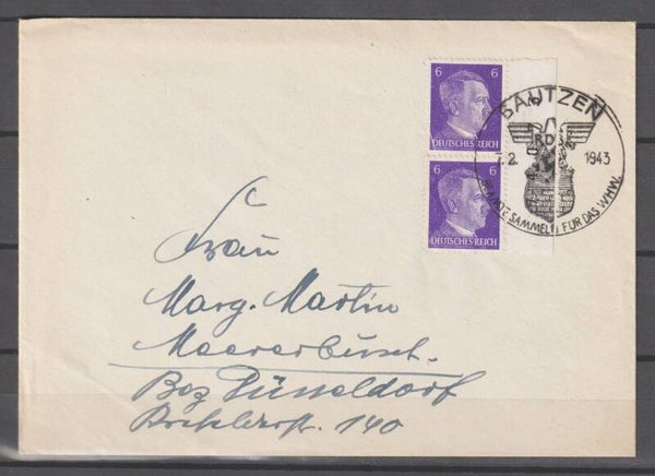 2x MiNr. 785 auf portogerechten Fernbrief  (0755)