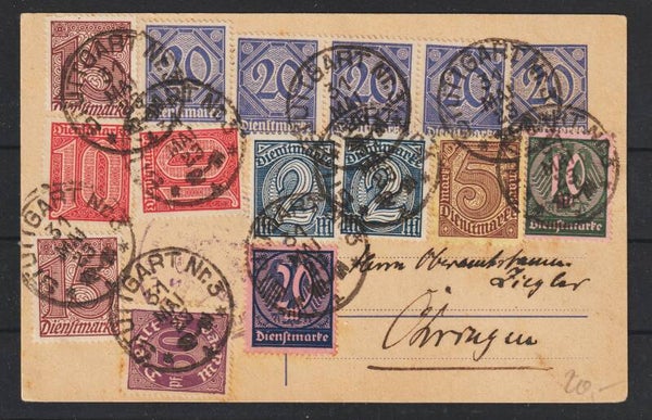 MiF. auf Dienst Postkarte STUTTGART 31.MAI.23   (0759)