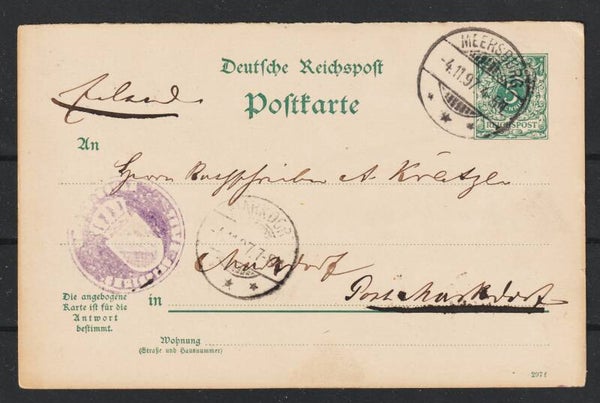 Ganzsache P 31 a F  MEERSBURG 4.11.97   (0759)