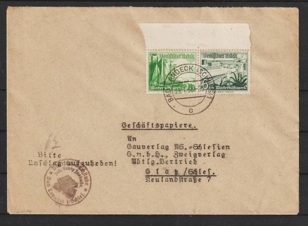 W 125 MiNr. 653, 654 auf Brief (0762)