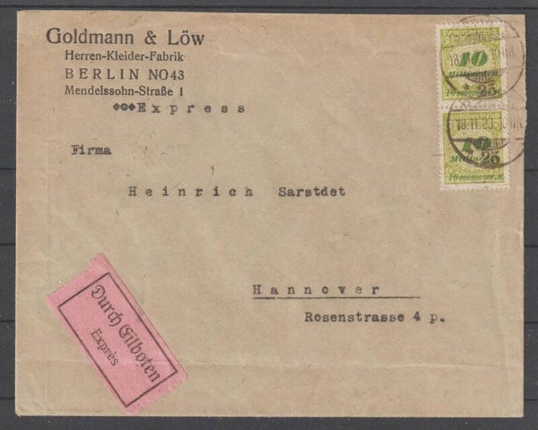 MiNr. 328 Goldmann & Löw Herren-Kleider-Fabrik (0764)