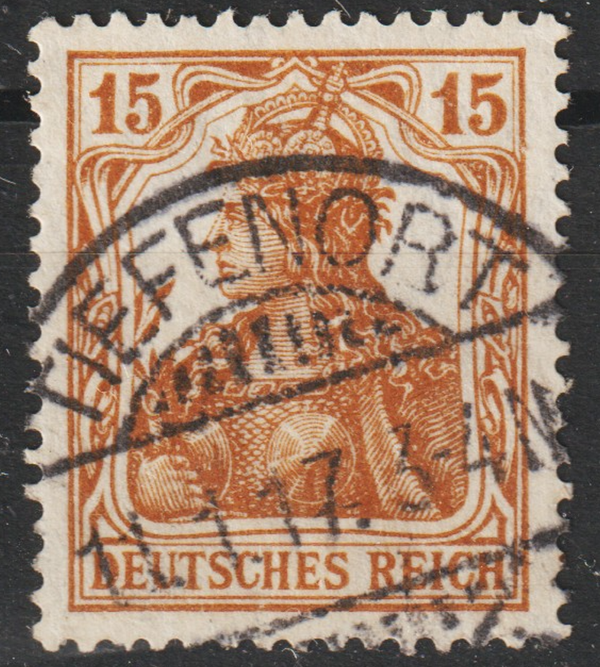 MiNr. 100 a gestempelt, geprüft   (0775)