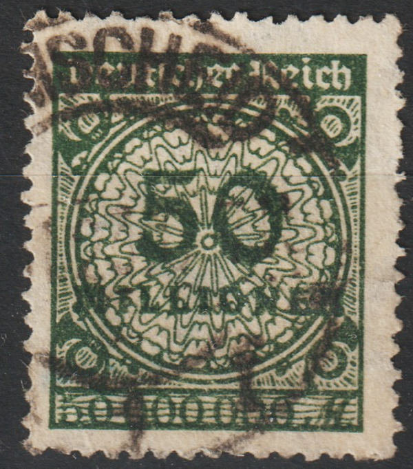 MiNr. 321 P gestempelt, geprüft   (0775)