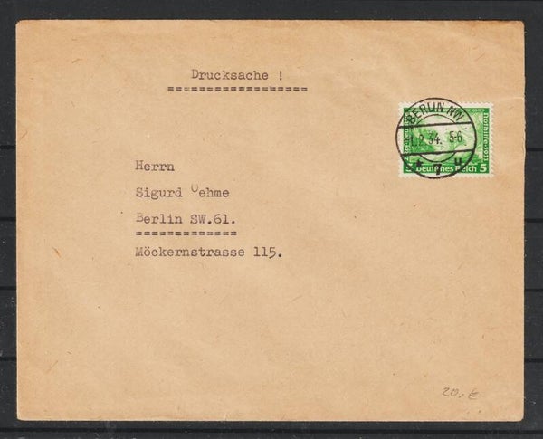 MiNr. 501 Drucksache  BERLIN 1.2.34  (0776)