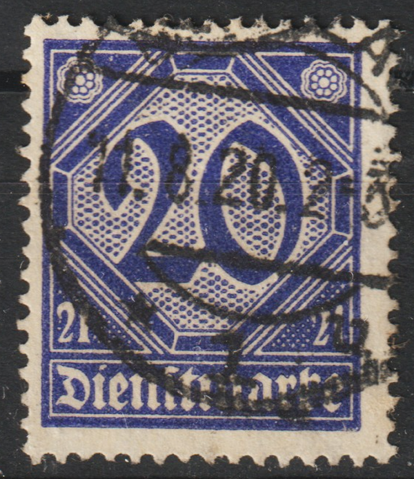 MiNr. D 19 gestempelt, geprüft (0776)