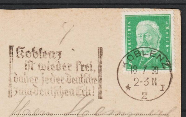 MiNr. 411 Koblenz ist wieder frei (0784)