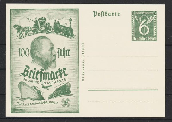 Ganzsachen Karte PP 149 D 1 / 01  "100 Jahre Briefmarke"  (0788)