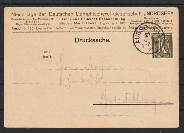 MiNr. 159 EF auf Werbekarte  (0790)