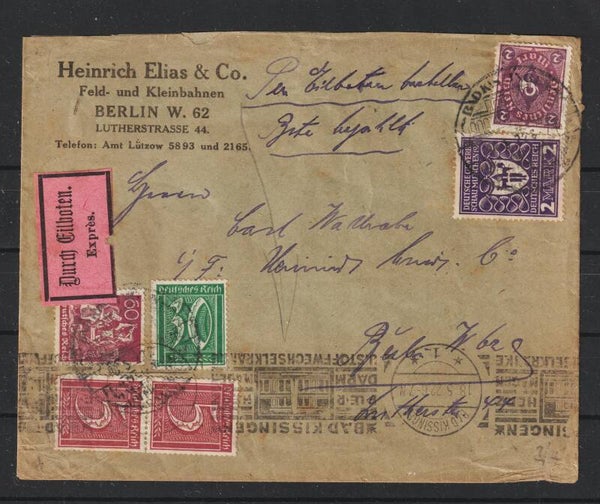 Durch Eilboten Express, BADKISSINGEN 18.5.22  (s24010)