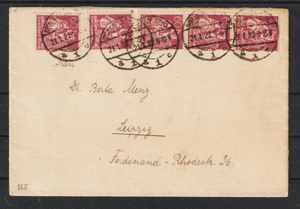 MiNr. 165 MeF auf Brief  (0793)