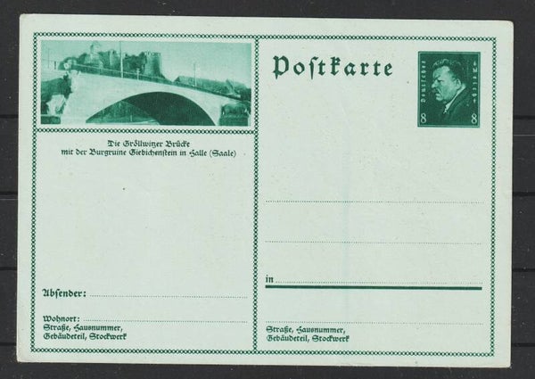 Ganzsache  P 191  Die Gröllwitzer Brücke  (0796)