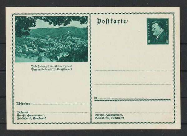 Ganzsache  P 191  Bad Liebenzell im Schwarzwald  (0796)