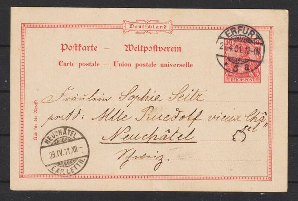 Ganzsache P 53 ERFURT  28.4.01  (0807)