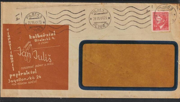 B&M  MiNr. 96 auf Brief  (0818)