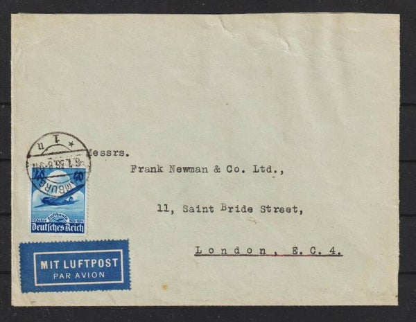 MiNr. 603 Luftpostbrief, FDC (0821)