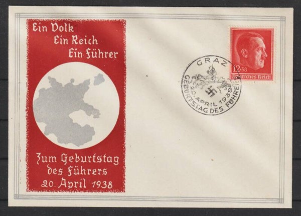 1938 Propaganda Umschlag Ein Volk Ein Reich Ein Führer  (0822)