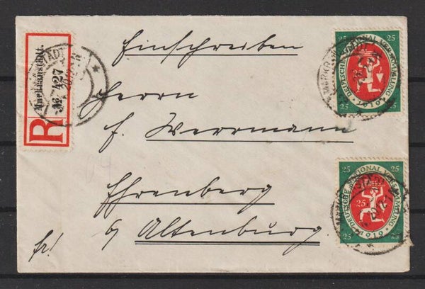 MiNr. 109 auf R Brief aus MARKRANSTÄDT  (0834)