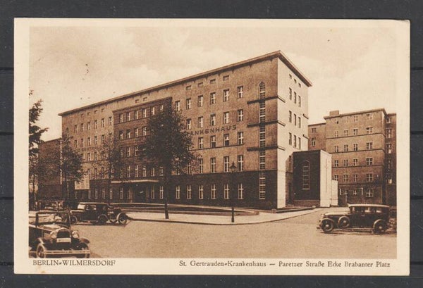MiNr. 468 auf AK "Berlin St. Gertrauden Krankenhaus" BERLIN CHARLOTTENBURG 3.2.33   (0854)