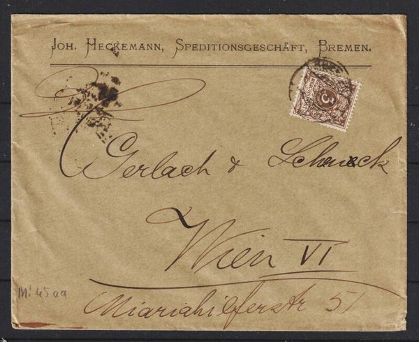 MiNr. 45 aa EF auf Brief 13.4.92   (0859)