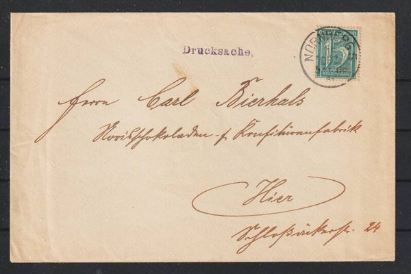 MiNr. 160 auf Drucksache NÜRNBERG 15.DEZ.21  (0863)