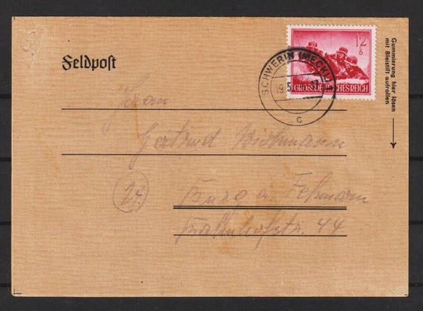 MiNr. 879 Einzelfrankatur  19.5.44  (0881)