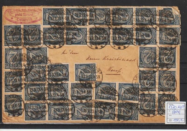 D 70 (60x) portogerechter Dienstbrief, 2. Gewichtsstufe, PP 13, 13.3.23 (0890)