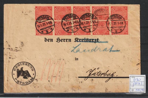 MiNr. D 30 Mehrfachfrankatur (0897)