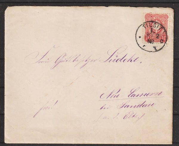 MiNr. 41 auf Brief TILSIT  30.2.88  (0899)
