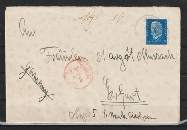 Schiffspost PAQUABOT MS "Magdalena"  TRINIDAD - ERFURT  (0901)