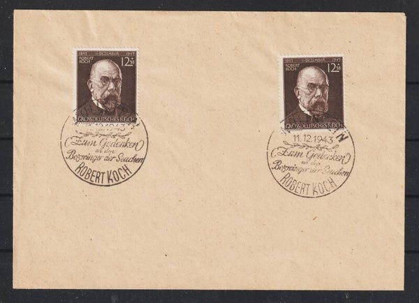 MiNr. 864 (2x) mit Sonderstempel auf Blankobrief  (0909)
