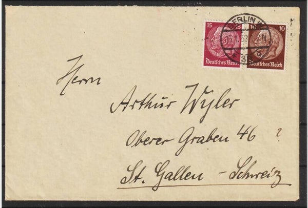 MiNr. 518, 520 auf Auslandsbrief  (0920)