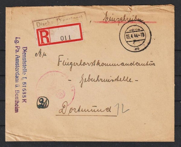 Deutsche Dienstpost Einschreiben R-Brief  (0921)