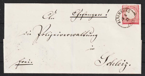 MiNr. 4 Brief ALTENBURG - SCHLEIZ  (0922)