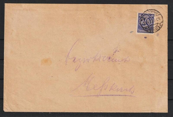 MiNr. D 26 Einzelfrankatur, geprüft  (0932)