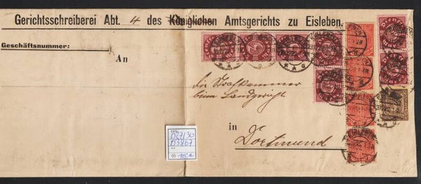 MiNr. D 27, 30, 33, 67 auf Brief  (0936)