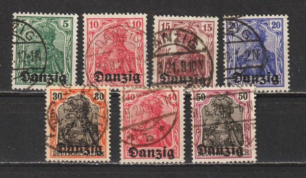 MiNr. 1-7 gestempelt